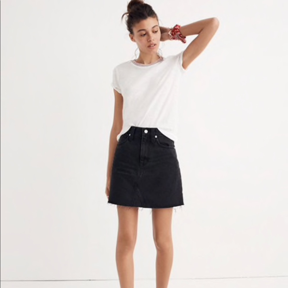 NWOT black Denim Skirt